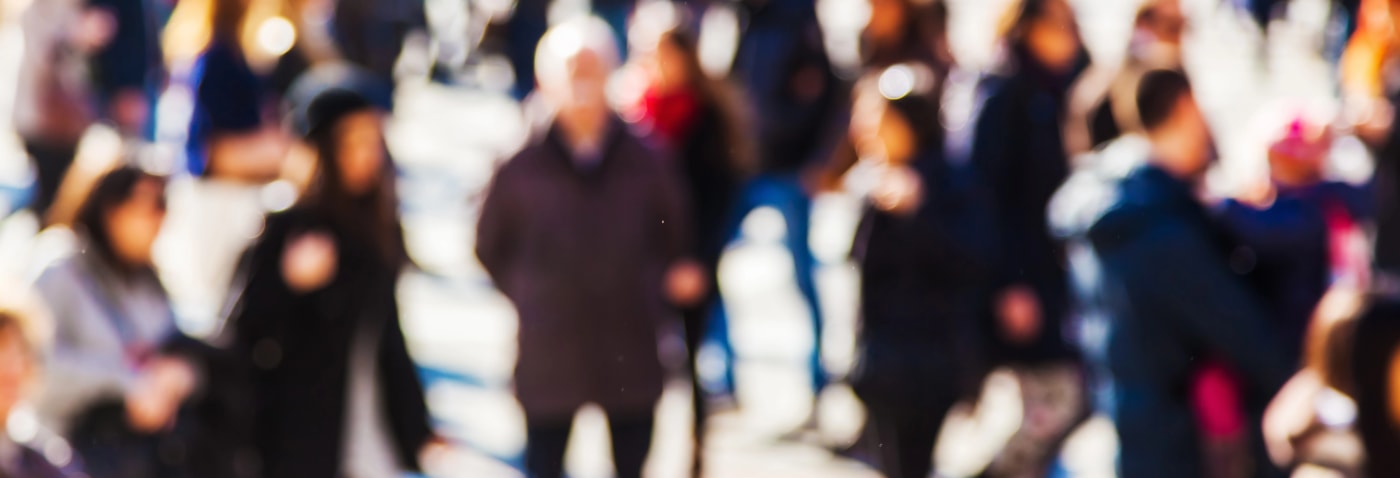 crowd walking Tucson