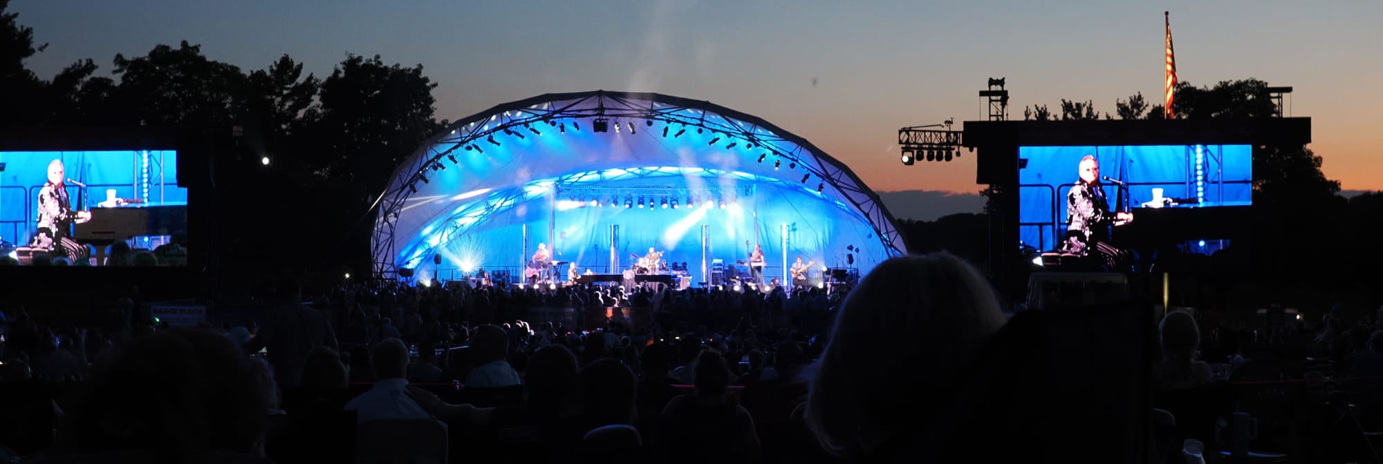 outdoor concert venue at sunset Tucson