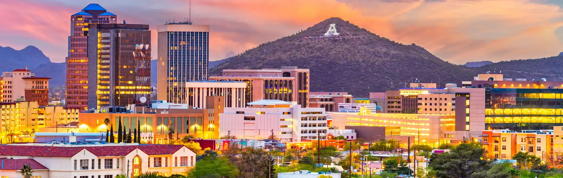 Neon color image of a band playing and people singing along
